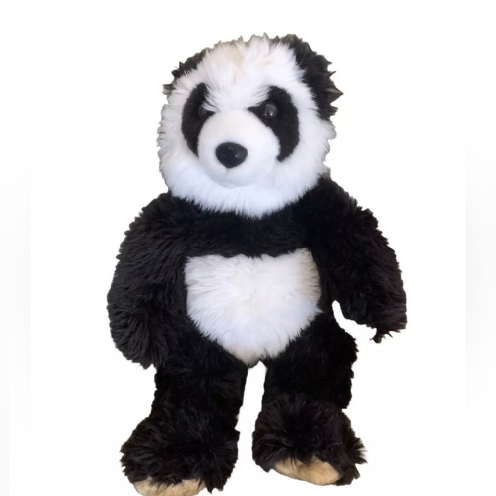 Build-A-Bear Panda with Black, White, and Brown Fur